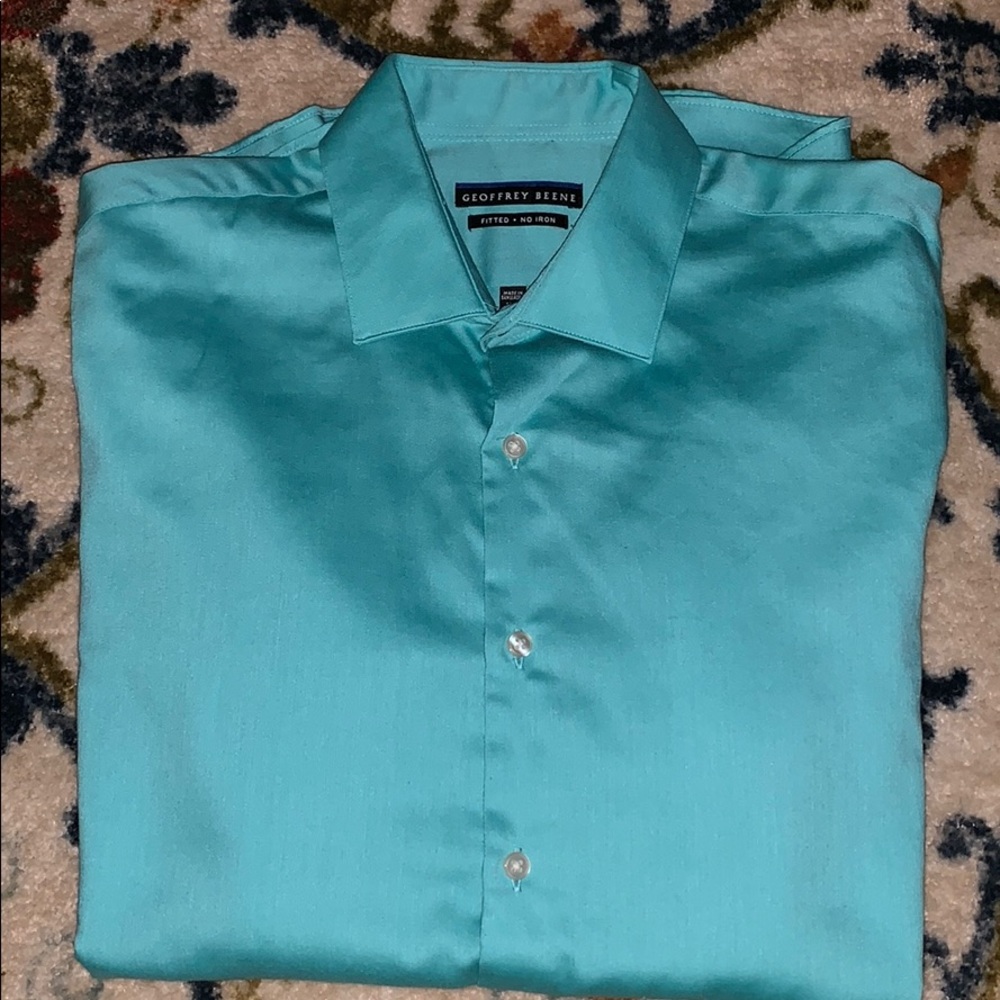 Turquoise dress shirt